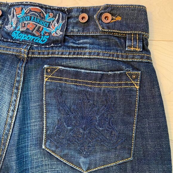 Kaporal5 Sunset Womens Denim Capri Jeans size 25 With Embellished Studs Embroded - Picture 3 of 11